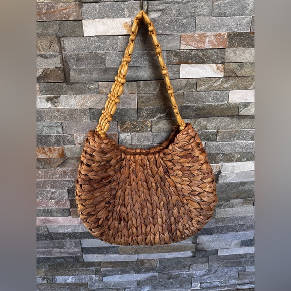 Handbags - Handcrafted Tan Woven Bag